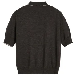 Aiayu cardigan - Disha dark brown melange