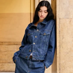 Aiayu jakke - Cleo Denim mid blue