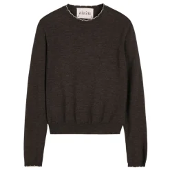 Aiayu strik - Isha dark brown melange