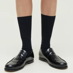 Aiayu strømper - Wool Rib black