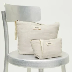 Aiayu toilettaske - Pouch Linen pure nature