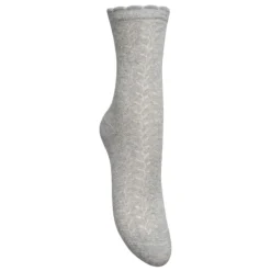 Becksöndergaard strømper - Leofa Cotta light grey melange