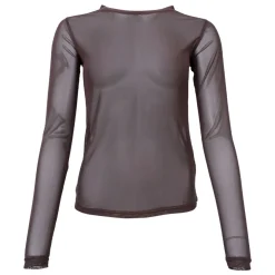 Black Colour bluse - Annie Mesh coffee