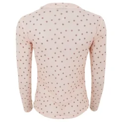 Black Colour bluse - Annie Mesh powder dot