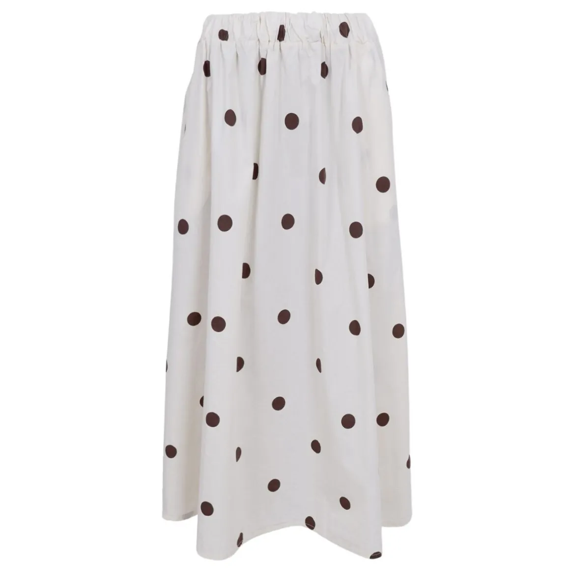 Black Colour nederdel - Abbie coffee dot