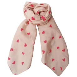 Black Colour tørklæde - Claudine Mini rose heart