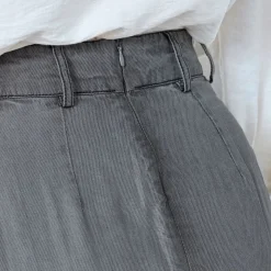 Co'couture nederdel - Anya Denim Pleat mid grey