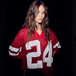 Haute L'amitié bluse - Drift Number LS red