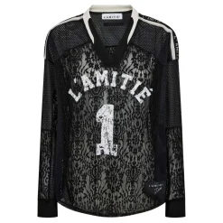 Haute L'amitié bluse - Lace Football V-neck black