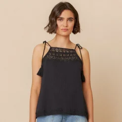 Indi & Cold top - BK206 camisa negro