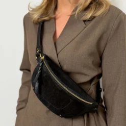 Jerome Dreyfuss bumbag - Lino noir grainé