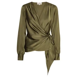Karmamia Copenhagen bluse - Ines semi rich olive