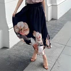 Karmamia Copenhagen nederdel - Savannah maxi blossom