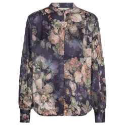 Karmamia Copenhagen skjorte - Cornelia indigo bloom