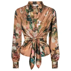 Karmamia Copenhagen skjorte - Lee tan bloom