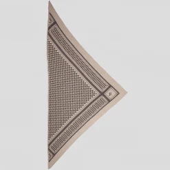 Lala Berlin tørklæde - Triangle Trinity Classic M dune/beige