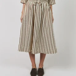 Lollys Laundry nederdel - Bristol Midi dark mokka
