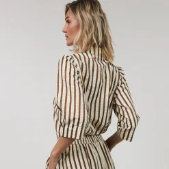 Lollys Laundry skjorte - Bono SS dark mokka