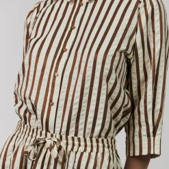 Lollys Laundry skjorte - Bono SS dark mokka