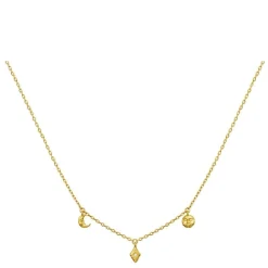 Maanesten halskæde - 2806A Lea guldbelagt