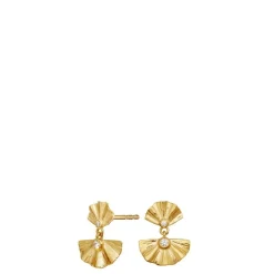 Maanesten øreringe - 10039A Odile guldbelagt