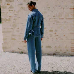 Second Female jeans - Belton Barrel Denim blue denim
