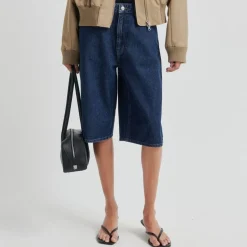 Second Female shorts - Columbo dark blue denim