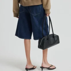 Second Female shorts - Columbo dark blue denim