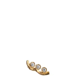 Stine A - 1335 Flow With Three Stones guldbelagt