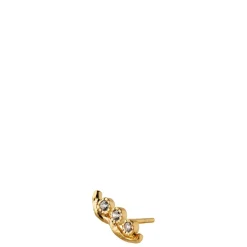 Stine A - 1335 Flow With Three Stones guldbelagt