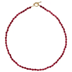 Stine A halskæde - 2061 Love Drop burgundy