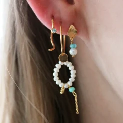 Stine A ørering - 1287 Heavenly Pearl Dream guldbelagt