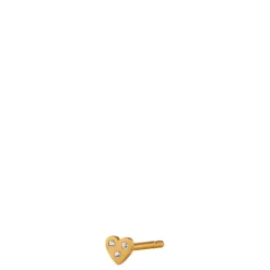 Stine A ørering - 1365 I Love Your Heart guldbelagt