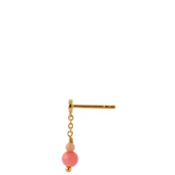 Stine A ørering - 1361 Tres Petit Etoile With Coral guldbelagt