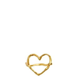 Stine A ring - 4054 Funky Heart guldbelagt